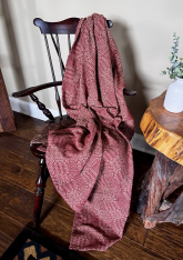 NORWICH RED/TAN THROW *NEW*